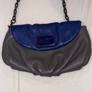 Marc Jacobs Navy and Charcoal Chain Shoulder Bag